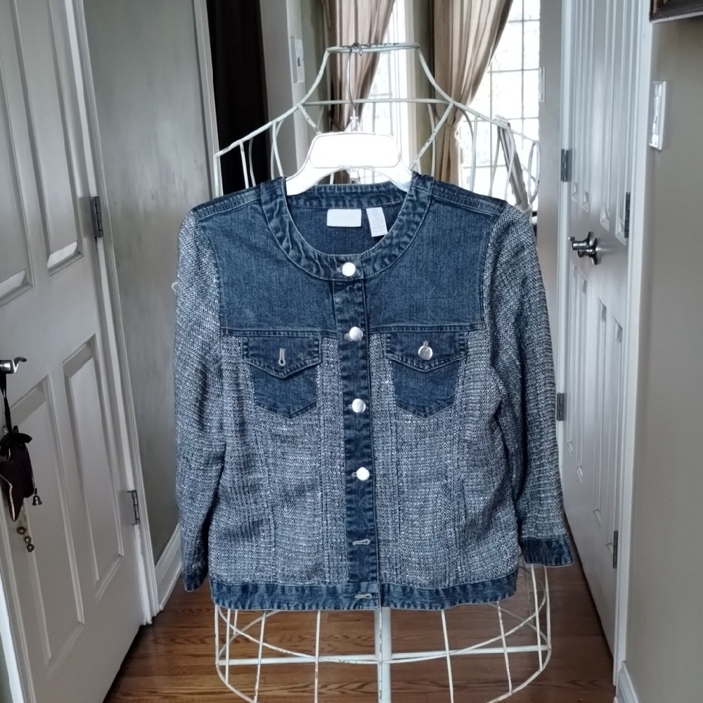 Chico's Denim Jacket - Picture 2 of 13